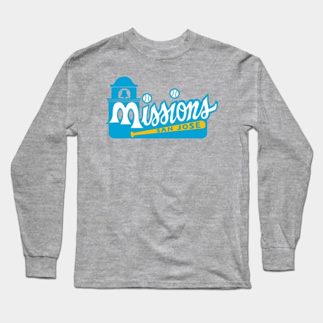 DEFUNCT - San Jose Missions Baseball Long Sleeve T-Shirt by LocalZonly